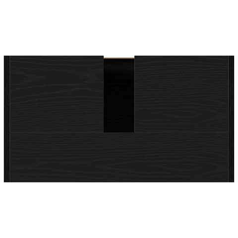 vidaXL Bathroom Cabinet Black Oak 60 x 33 x 61 cm Engineered Wood