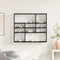 vidaXL Wall Shelf Black Oak 90x16x78 cm Engineered Wood