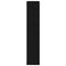 vidaXL Wall Shelf Black Oak 90x16x78 cm Engineered Wood