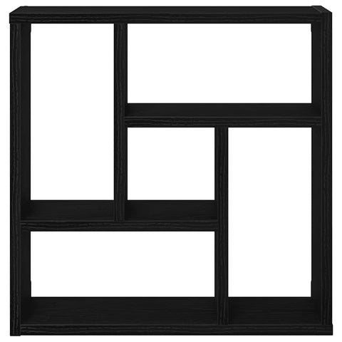 vidaXL Wall Shelf Black Oak 45x16x45 cm Engineered Wood