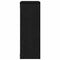 vidaXL Wall Shelf Black Oak 45x16x45 cm Engineered Wood