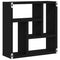 vidaXL Wall Shelf Black Oak 45x16x45 cm Engineered Wood