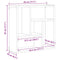 vidaXL Wall Shelf Black Oak 45x16x45 cm Engineered Wood