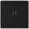vidaXL Book Cabinet Black oak 82.5 x 30.5 x 80 cm Engineered wood