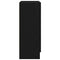 vidaXL Book Cabinet Black oak 82.5 x 30.5 x 80 cm Engineered wood