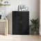 vidaXL Book Cabinet Black oak 82.5 x 30.5 x 115 cm Engineered wood