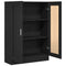vidaXL Book Cabinet Black oak 82.5 x 30.5 x 115 cm Engineered wood