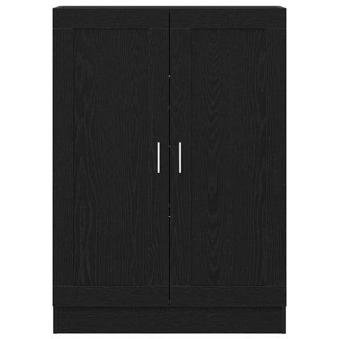 vidaXL Book Cabinet Black oak 82.5 x 30.5 x 115 cm Engineered wood