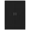 vidaXL Book Cabinet Black oak 82.5 x 30.5 x 115 cm Engineered wood