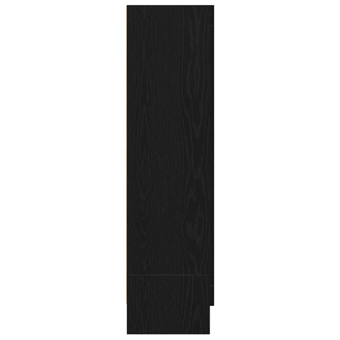vidaXL Book Cabinet Black oak 82.5 x 30.5 x 115 cm Engineered wood