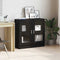 vidaXL Book Cabinet Black oak 82.5 x 30.5 x 80 cm Engineered Wood
