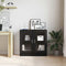 vidaXL Book Cabinet Black oak 82.5 x 30.5 x 80 cm Engineered Wood