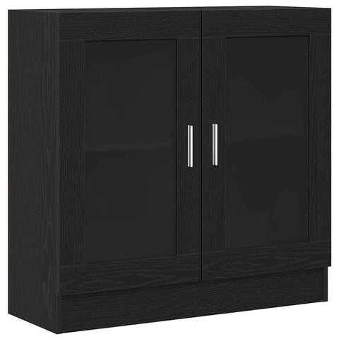 vidaXL Book Cabinet Black oak 82.5 x 30.5 x 80 cm Engineered Wood