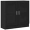 vidaXL Book Cabinet Black oak 82.5 x 30.5 x 80 cm Engineered Wood