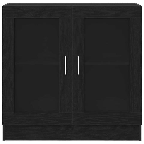 vidaXL Book Cabinet Black oak 82.5 x 30.5 x 80 cm Engineered Wood