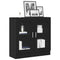 vidaXL Book Cabinet Black oak 82.5 x 30.5 x 80 cm Engineered Wood