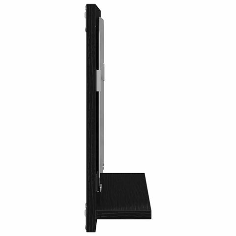 vidaXL Bathroom Mirror Black Oak 40x10.5x37 cm Engineered Wood