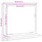vidaXL Bathroom Mirror Black Oak 40x10.5x37 cm Engineered Wood