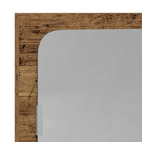 vidaXL Mirror Shelf Old Wood 90 x 10.5 x 37 cm Engineered Wood