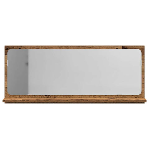 vidaXL Mirror Shelf Old Wood 90 x 10.5 x 37 cm Engineered Wood