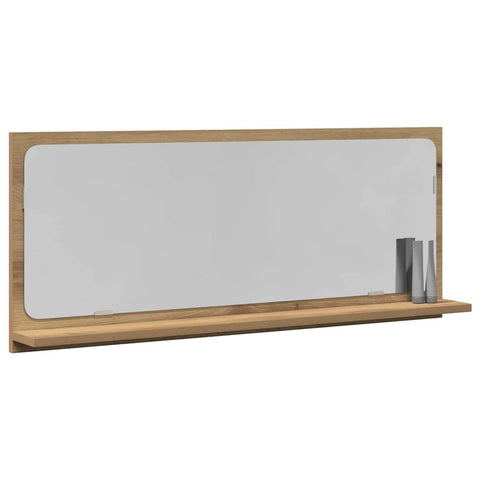 vidaXL Mirror Shelf Artisan oak 90 x 10.5 x 37 cm Engineered Wood
