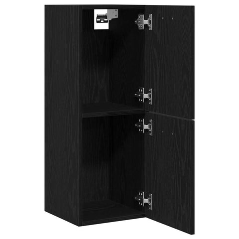 vidaXL Bathroom Cabinet Black Oak 30 x 30 x 80 cm Engineered wood