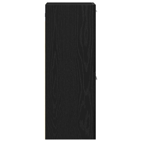 vidaXL Bathroom Cabinet Black Oak 30 x 30 x 80 cm Engineered wood