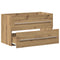 vidaXL Bathroom Sink Cabinet Artisan Oak 80x38.5x48 cm Engineered Wood