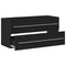 vidaXL Bathroom Sink Cabinet Black Oak 100x38.5x48 cm Engineered Wood