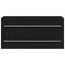 vidaXL Bathroom Sink Cabinet Black Oak 100x38.5x48 cm Engineered Wood
