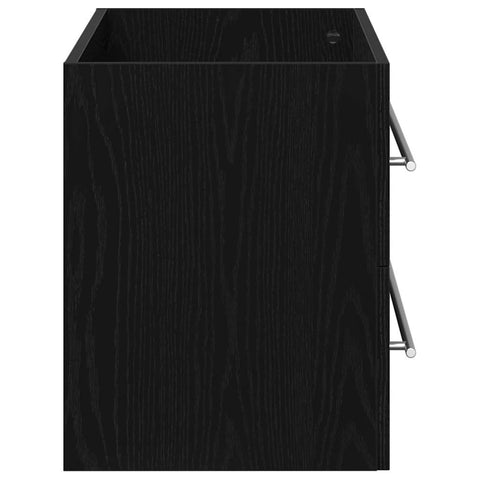 vidaXL Bathroom Sink Cabinet Black Oak 100x38.5x48 cm Engineered Wood