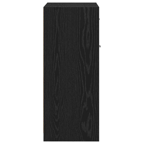 vidaXL Bathroom Cabinet Black Oak 60 x 33 x 80 cm Solid Oak wood