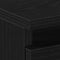 vidaXL Bedside Cabinet Black oak 40 x 35 x 69 cm Engineered wood