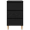vidaXL Bedside Cabinet Black oak 40 x 35 x 69 cm Engineered wood