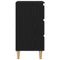 vidaXL Bedside Cabinet Black oak 40 x 35 x 69 cm Engineered wood