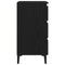 vidaXL Bedside Cabinet Black oak 40 x 35 x 69 cm Engineered wood
