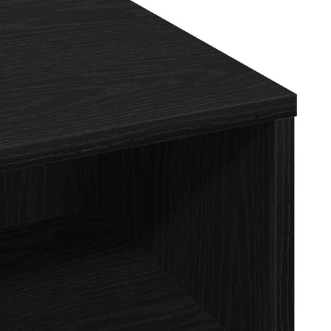 vidaXL Coffee Table Black oak 60 x 60 x 30 cm Engineered wood