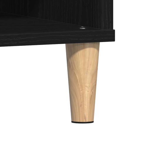 vidaXL Coffee Table Black oak 60 x 60 x 30 cm Engineered wood