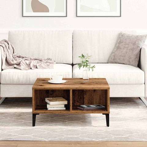 vidaXL Coffee Table Old wood 60 x 60 x 30 cm Engineered wood