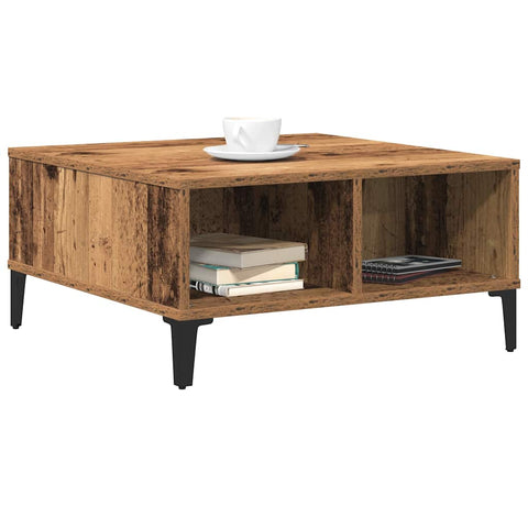 vidaXL Coffee Table Old wood 60 x 60 x 30 cm Engineered wood