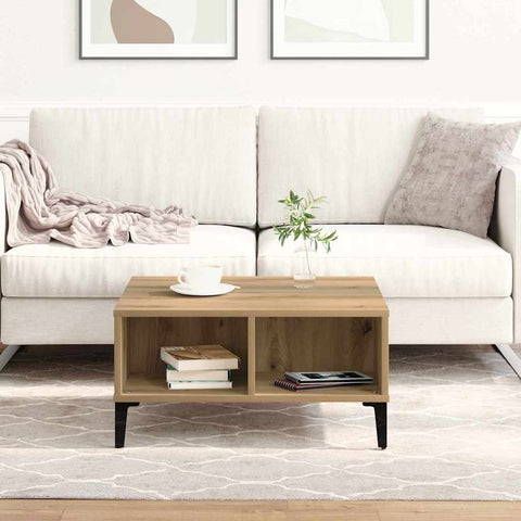 vidaXL Coffee Table Artisan oak 60 x 60 x 30 cm Engineered wood