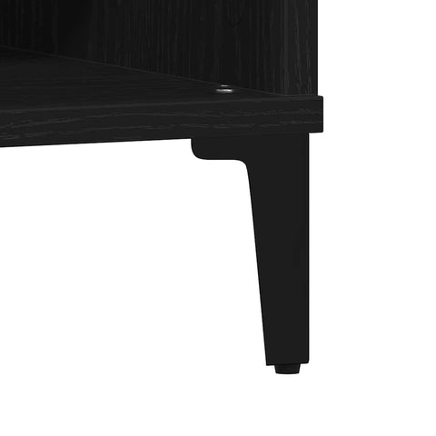 vidaXL Coffee Table Black oak 60 x 60 x 30 cm Engineered wood