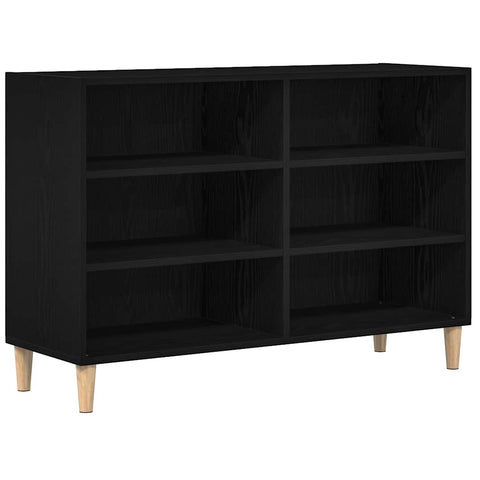 vidaXL Sideboard Black oak 103.5 x 35 x 70 cm Engineered Wood