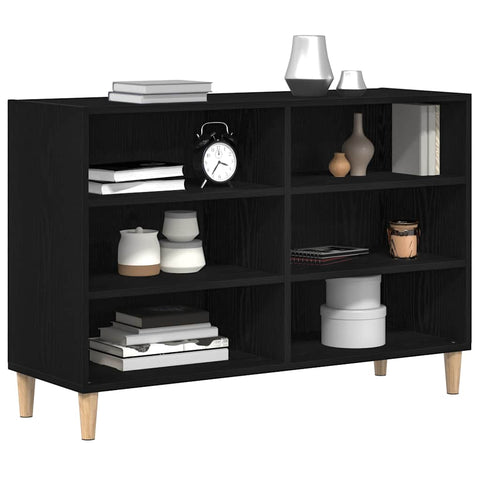 vidaXL Sideboard Black oak 103.5 x 35 x 70 cm Engineered Wood
