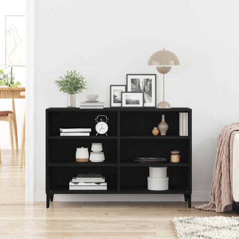 vidaXL Sideboard Black 103.5 x 35 x 70 cm Engineered wood