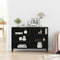 vidaXL Sideboard Black 103.5 x 35 x 70 cm Engineered wood