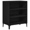 vidaXL Sideboard Black oak 57 x 35 x 70 cm Engineered Wood