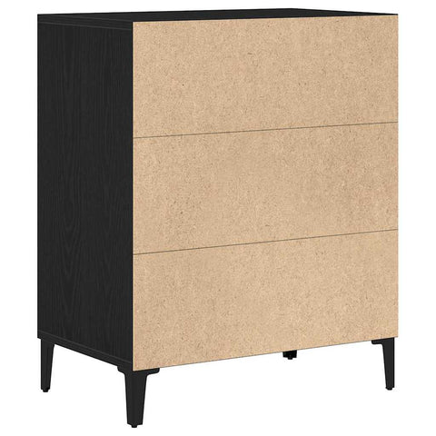 vidaXL Sideboard Black oak 57 x 35 x 70 cm Engineered Wood