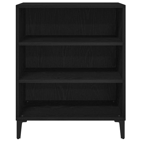 vidaXL Sideboard Black oak 57 x 35 x 70 cm Engineered Wood