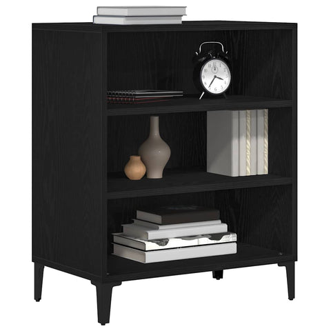 vidaXL Sideboard Black oak 57 x 35 x 70 cm Engineered Wood